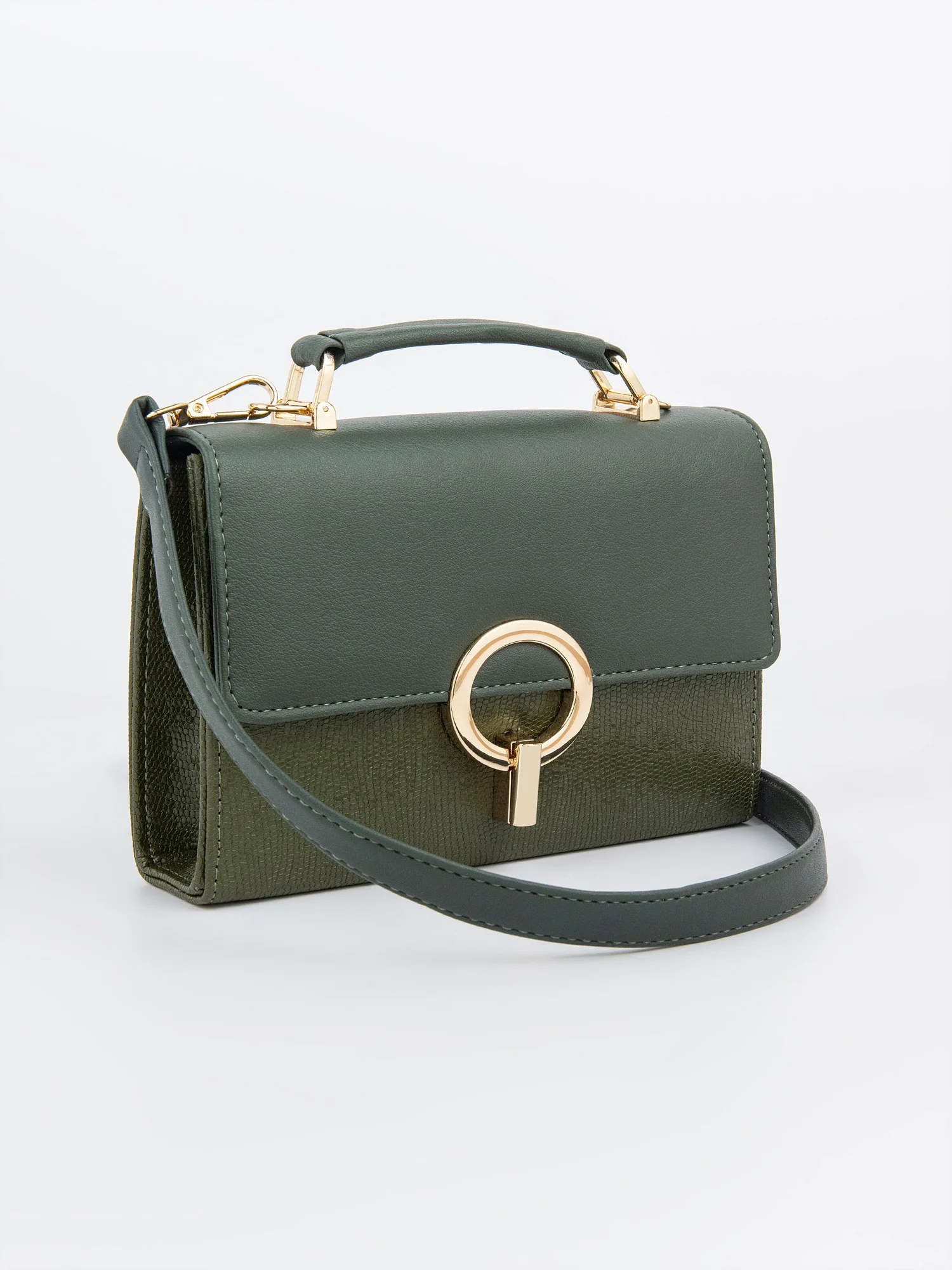 Green Two-Tone Bag - Image 2